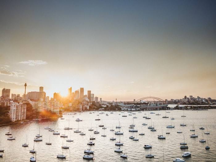 The city at dusk